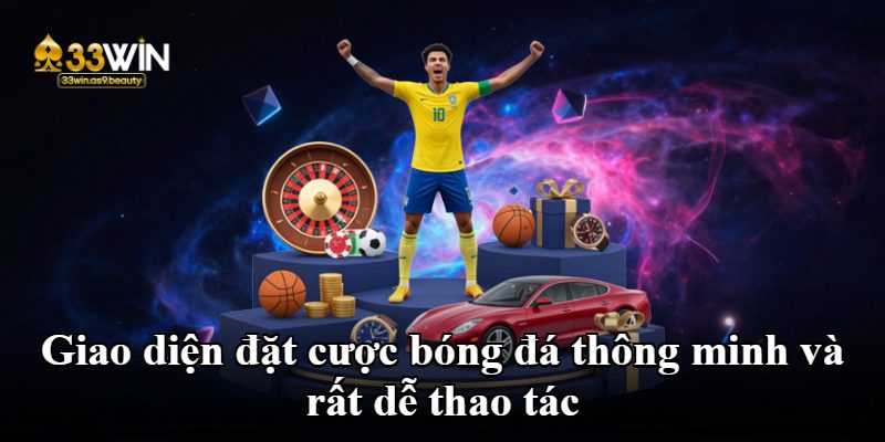 Giao diện đặt cược bóng đá thông minh và rất dễ thao tác
