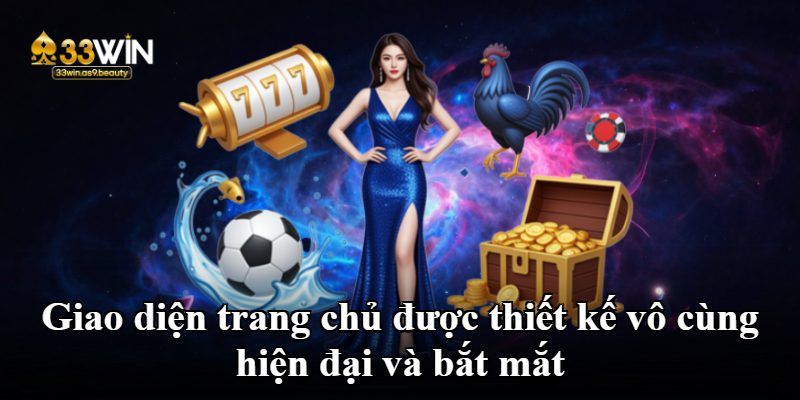 Giao diện trang chủ được thiết kế vô cùng hiện đại và bắt mắt