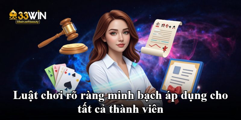 Luật chơi rõ ràng minh bạch áp dụng cho tất cả thành viên